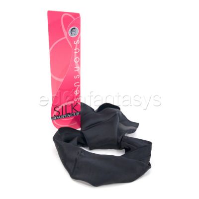 Black silk scarf