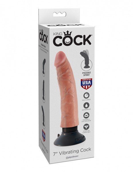 King Cock 7 Inch Vibrating Cock