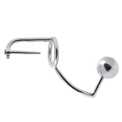 Anal Intruder Cock Ring With Penis Plug Butt Plug by Master Series