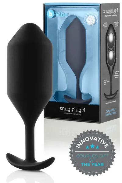 B-Vibe Weighted Silicone 5.2" Snug Butt Plug 4 (257g) — image 7 of 21