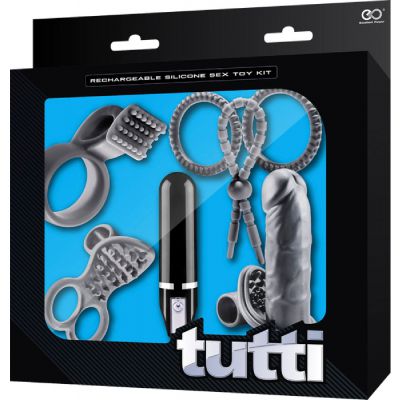 Tutti Rechargeable Sex Toy Kit Grey