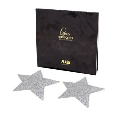 Bijoux Indiscrets Pasties Flash Star Silver