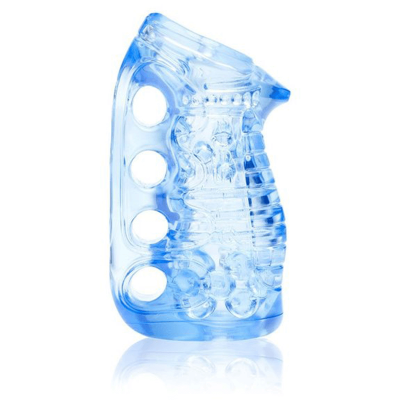 Fleshskins Blue Ice Grip Masturbator with Case