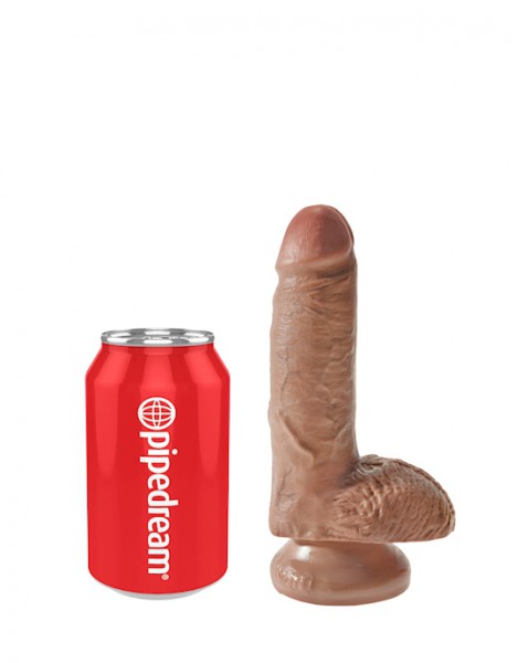 King Cock 7 Inch Cock With Balls - Tan - 7 Inch — image 4 of 12