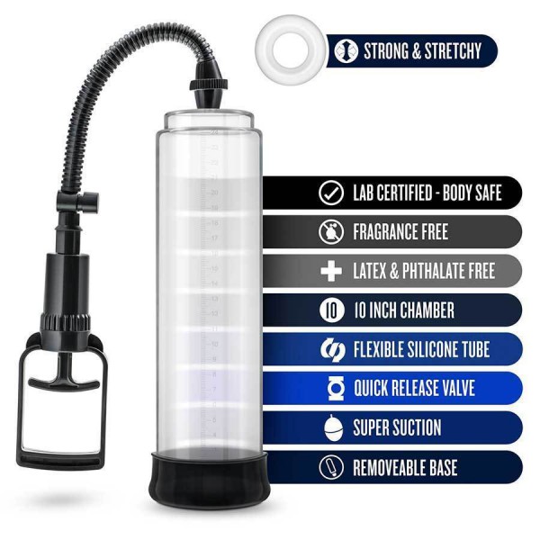 Vibrating Performance VX4 Penis Pump Erection Enhancement System by Blush Novelties