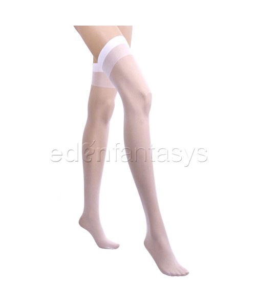 Rhinestone backseam stockings
