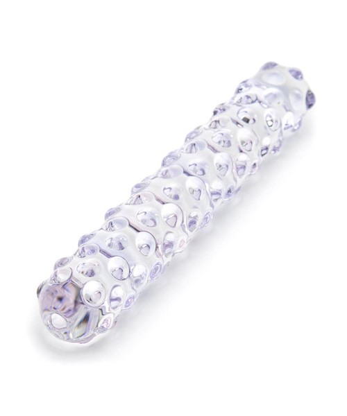 Nubby glass dildo