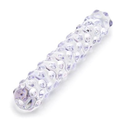 Nubby glass dildo
