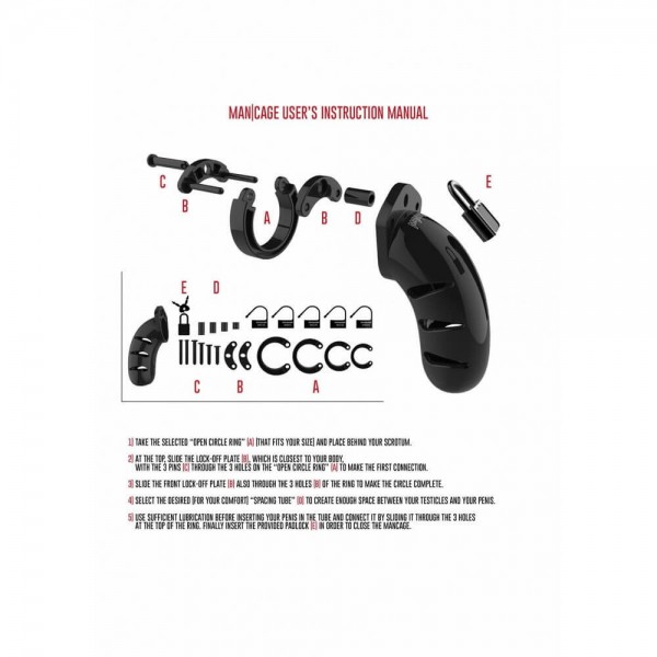 ManCage - Model 06 Chastity Cock Cage - 5.5 Inches
