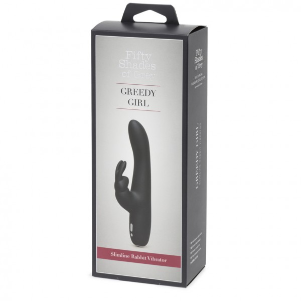 Fifty Shades Greedy Girl Slimline 9.5" Rabbit Vibrator