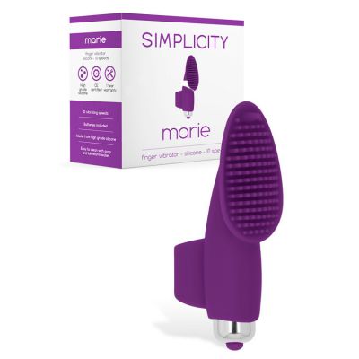 Shots Toys 4 1 10 Speed Silicone Finger Vibrator with Massage Pad