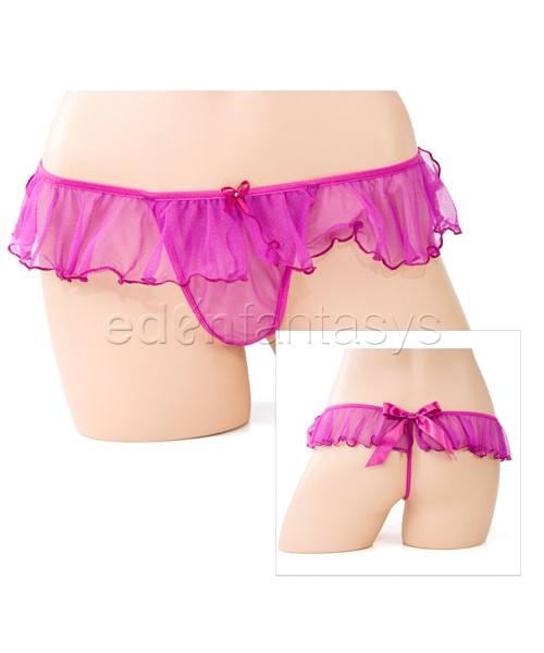 Bow back g-string