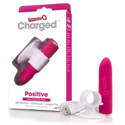Charged Positive Super Powered Rechargeable Vibe by Screaming O Pink