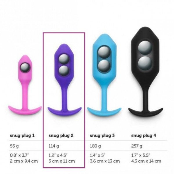 b-Vibe Snug Plug 2 (Purple)