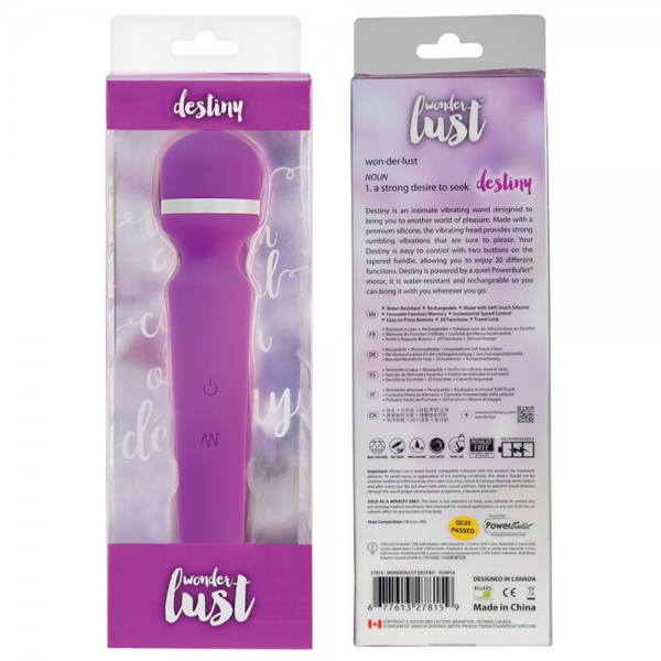B.M.S. Enterprises Wonderlust Destiny Wand Massager