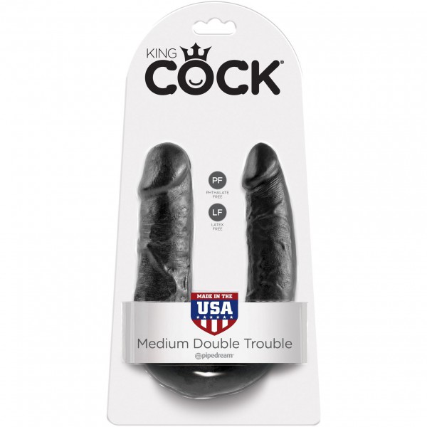 King Cock Medium Double Trouble - Double Ended Dildo
