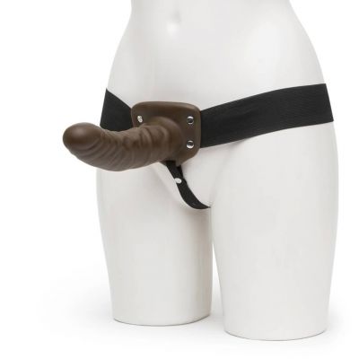 Fetish Fantasy Unisex Hollow Strap On Dildo and Harness 8 Inch
