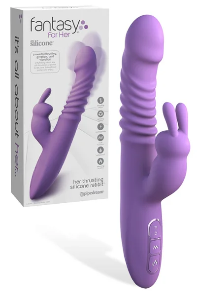 Pipedream Thrusting 9.5" Rabbit Vibrator With Heat Function — image 11 of 15