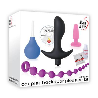 Adam Eve Silicone Couples Backdoor Pleasure Kit