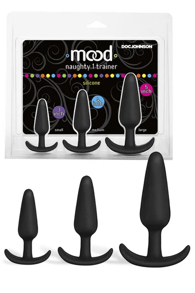 Doc Johnson Silicone Anal Trainer Butt Plugs (3 Pce Set) — image 9 of 16