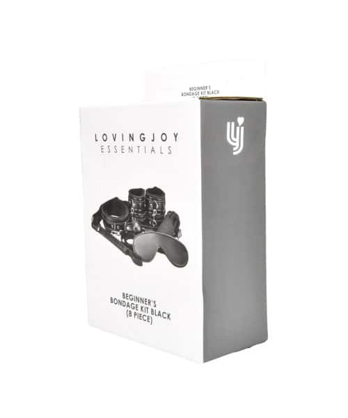 Loving Joy Beginner’s Bondage Kit Black (8 Piece)