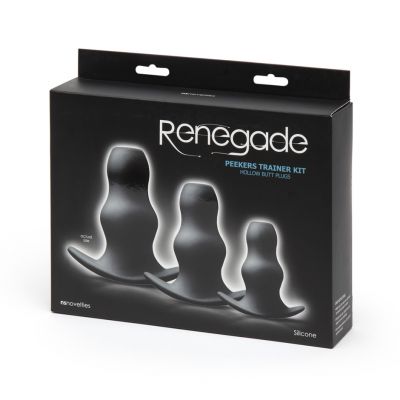 Renegade Peekers Silicone Hollow Butt Plug Set 3 Piece