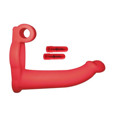 Double penetrator studmaker cock ring