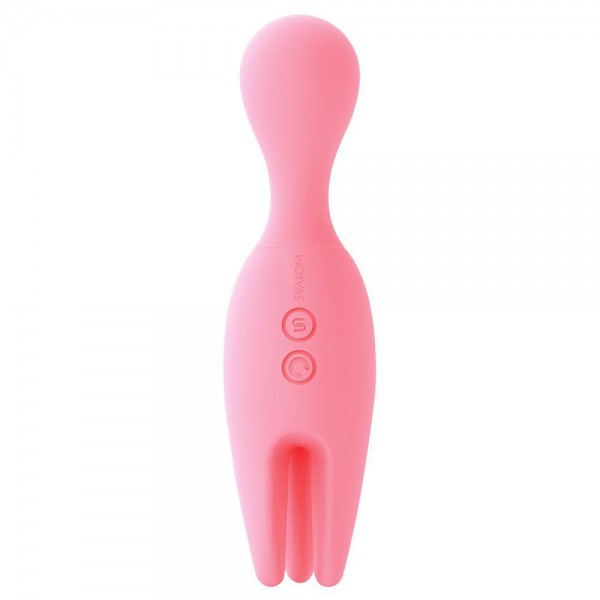 Svakom Nymph 6.1" Silicone Vibrator with Moving Fingers