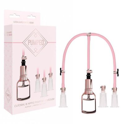 Pumped Clitoral Nipple Pump Set