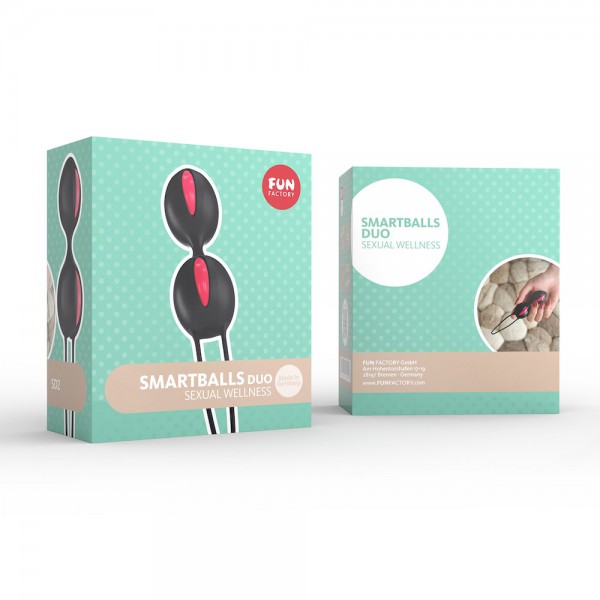 Fun Factory Smartballs Duo Raspberry/Black