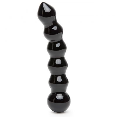 Fifty Shades Freed It s Divine Glass Beaded Dildo Black
