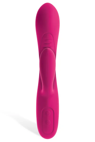 Pipedream Partially Ribbed Silicone 8.75" G-Spot Rabbit Vibrator — image 7 of 8