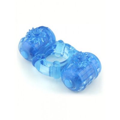 S Wet Twin Turbo Cockring Blue