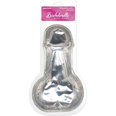 Disposable Pecker Cake Pans 2pc