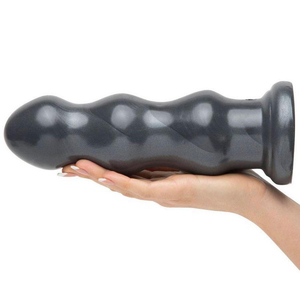American Bombshell B-10 Tango Huge 10 Inch Butt Plug Gun Metal Grey