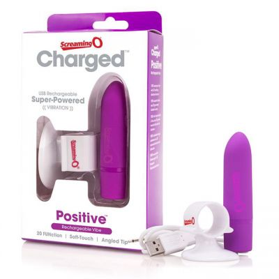 Charged Positive Super Powered Rechargeable Vibe by Screaming O Grape