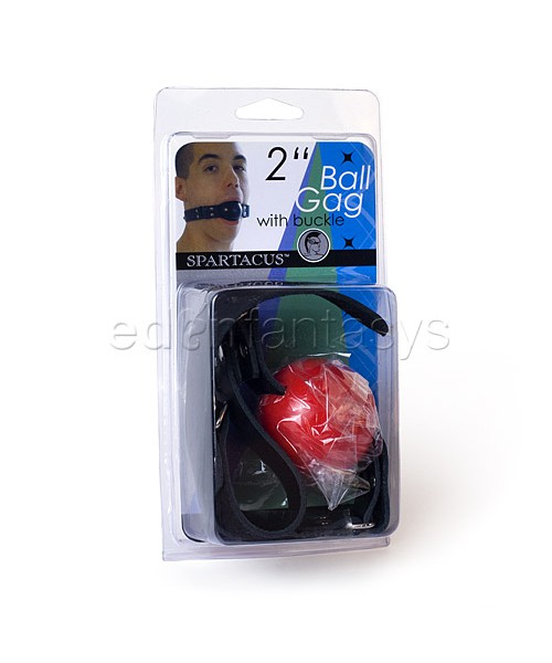 Ball gag with buckle