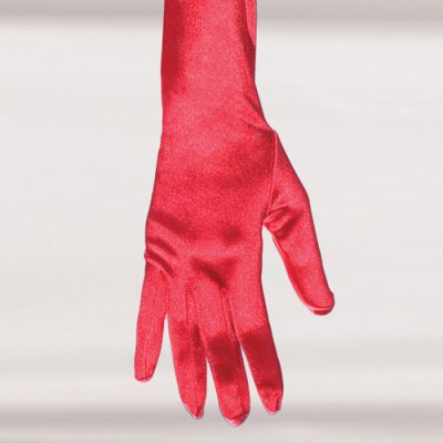 Satin lycra gloves