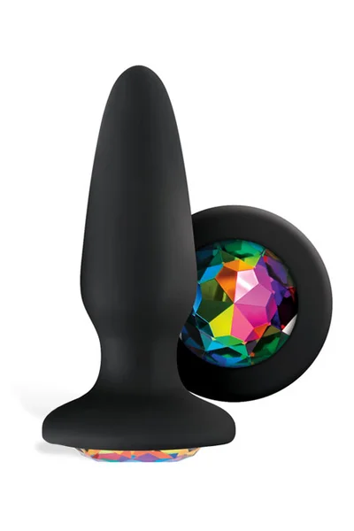 nsnovelties 4" Butt Plug with Rainbow Gem Base — image 10 of 16