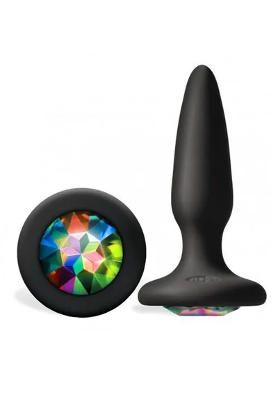 nsnovelties 4" Butt Plug with Rainbow Gem Base — image 11 of 12
