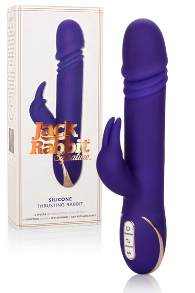 California Exotic Ultra-Powerful Rechargeable Thrusting 9" Jack Rabbit Vibrator — image 16 of 20