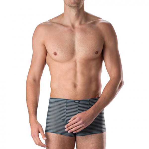 LHM Stripe Grey Mesh Boxer Shorts