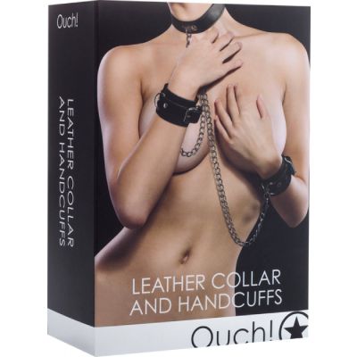 Leather Collar And Handcuffs