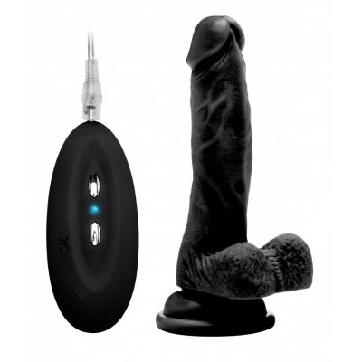 RealRock Vibrating Realistic 7 Inch Dildo with Balls