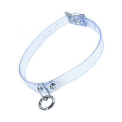 Clear CTRL Clear Vinyl Choker with O Ring