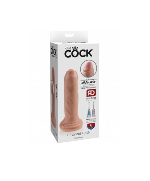 King Cock 6 Inch Uncut Cock Flesh
