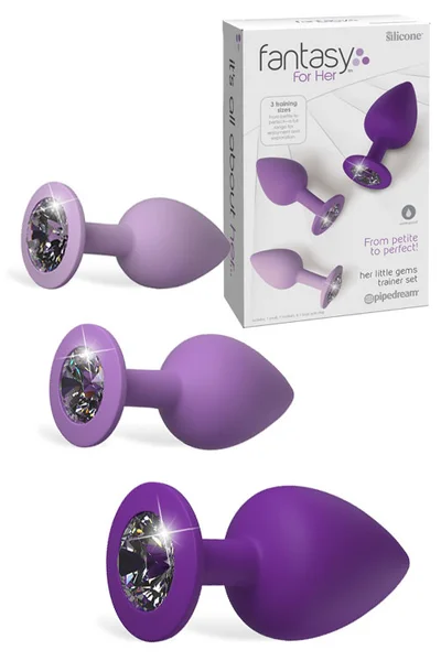 Pipedream Silicone Anal Trainer Set with Jewels (3 Pce) — image 7 of 12
