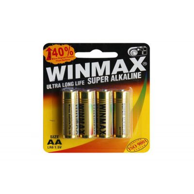 Winmax AA Super Alkaline Batteries BP 4