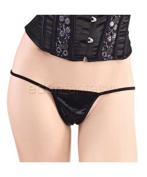 Sequin seduction corset and g-string