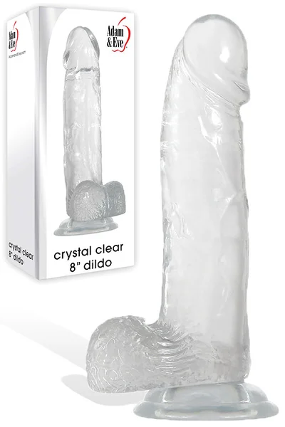 Adam and Eve 8" Realistic Jelly-Feel Dildo — image 4 of 15